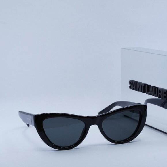 Final Price! Saint Laurent SL676 001 Shiny Black/Black Sunglasses - Picture 7 of 9